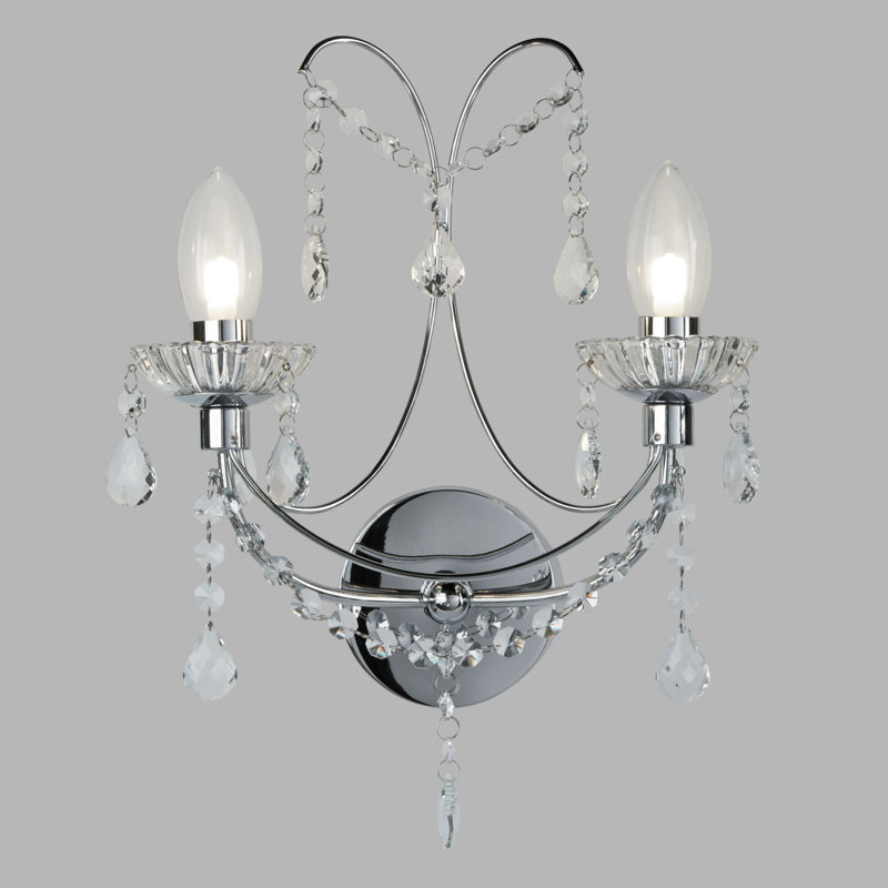 Caton Mild Steel Candle Wall Light