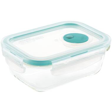 Glasslock Taper Rectangular Glass Food-Storage Container with Locking Lids Anti-Spill Microwave Safe 57.5 oz / 1700 ml - 3 Container Set