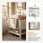 Modern 32" Bathroom Vanity with Sink & Storage | Solid Wood Vanity Cabinet | Above-Counter Basin | Space-Saving Design