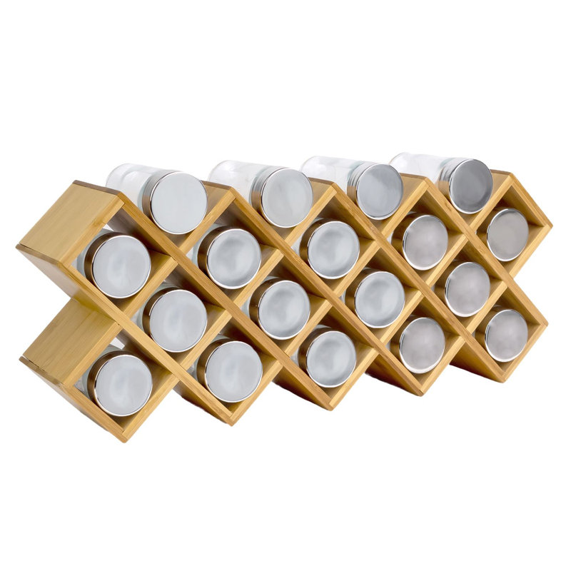 Freestanding Bamboo Spice Rack