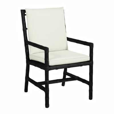 Newport Woven Arm Chair - Onyx