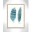 «Feathers in Turquoise II», art encadré-47566105-47566109