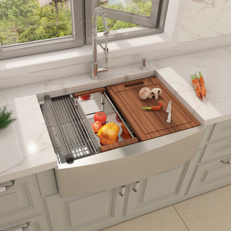 30'' L Single Bowl Stainless Steel Kitchen Sink