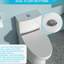 Toilette en céramique à double chasse avec performance durable et revêtement moderne facile d'entretien