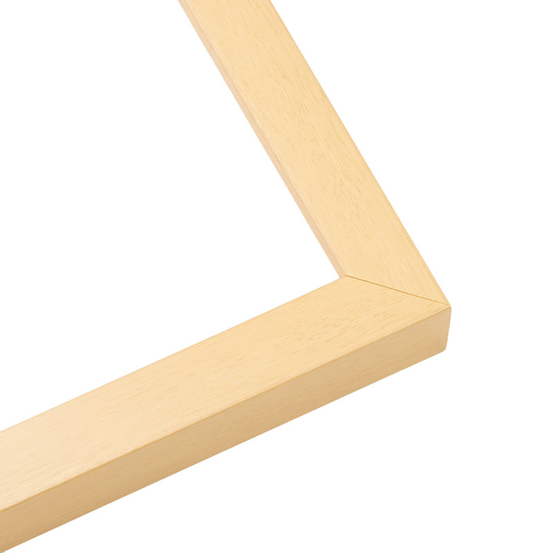 Krucik Solid Wood Shadow Box Picture Frame, 10" W x 38" H, Yellow