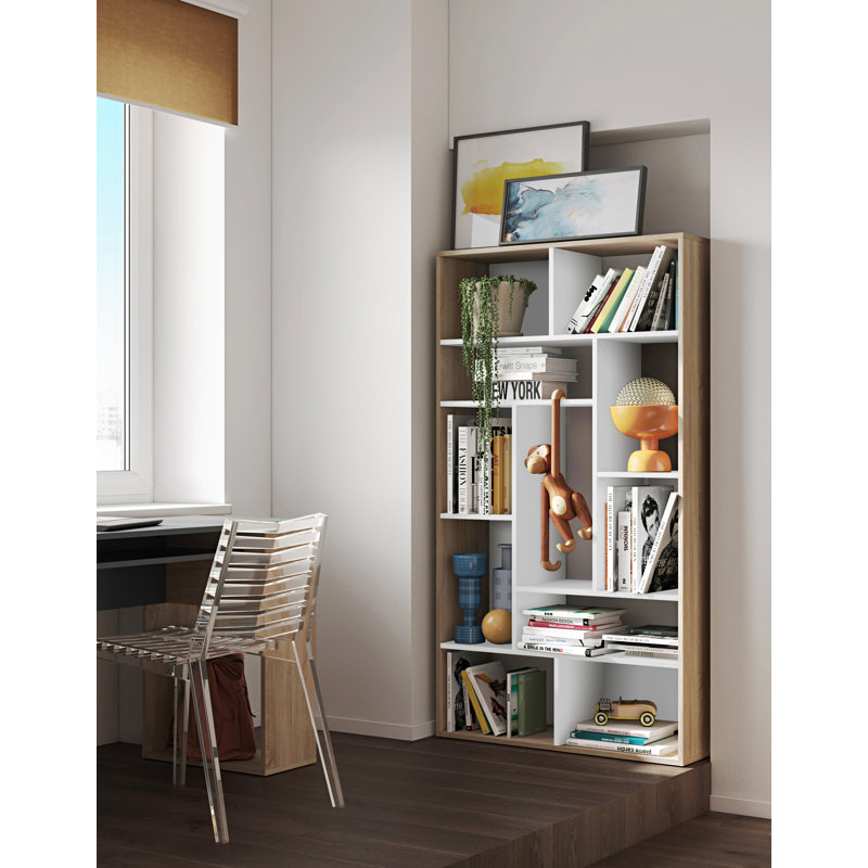 Shironda 162.8cm H x 90.8cm W Cube Bookcase