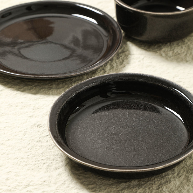 Ensemble de bols à pâtes 4 pièces Stone Lain, Noir