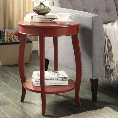 ACME Aberta Accent Table, Red