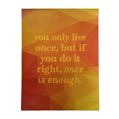 Quotes Chenille Indoor Rug
