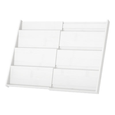 Organisateur de tiroir à épices en bambou, étagère à épices extensible à 4 niveaux pour armoires de cuisine, convient aux tiroirs profonds de 3 po, insert de rangement pour assaisonnements (pots non inclus)