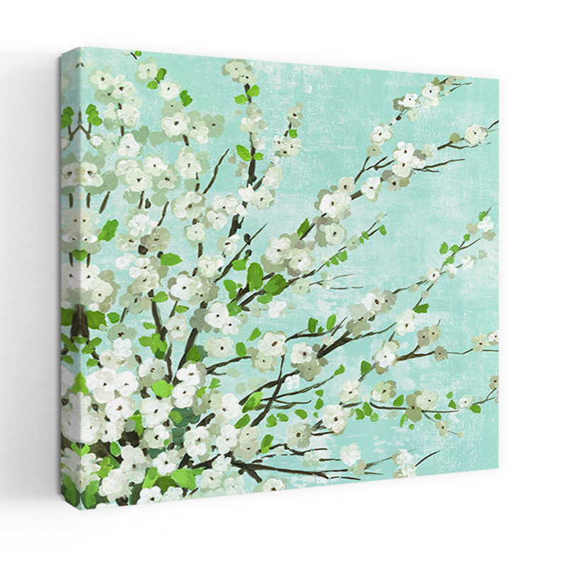 Fleurs fraîches et délicates II délicat, art abstrait de la nature, H 32 po x l 32 po