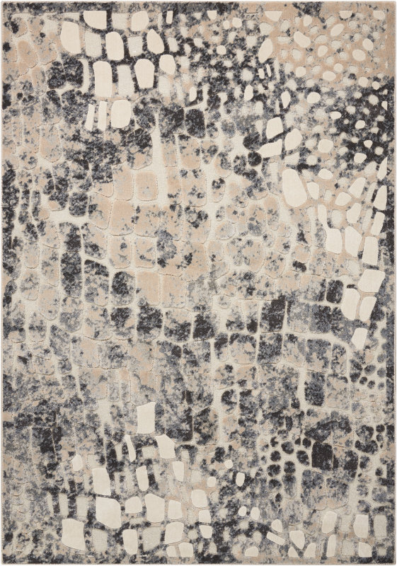 Gleam Abstract Area Rug in Flint, Rectangle 5'3" x 7'3"