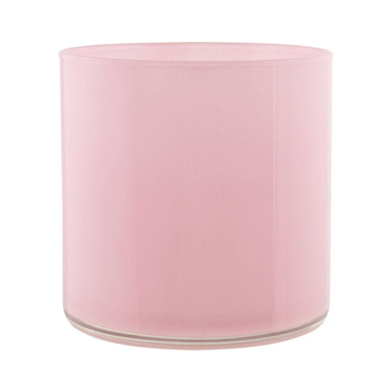 Kimbrley Glass Table Vase, Pink, 4" H x 4" W x 4" D