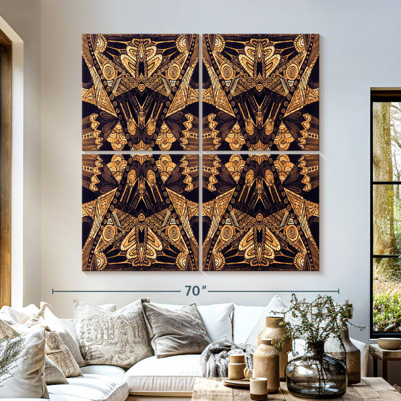 Or art déco Kerner, H 57 po x l 57 po