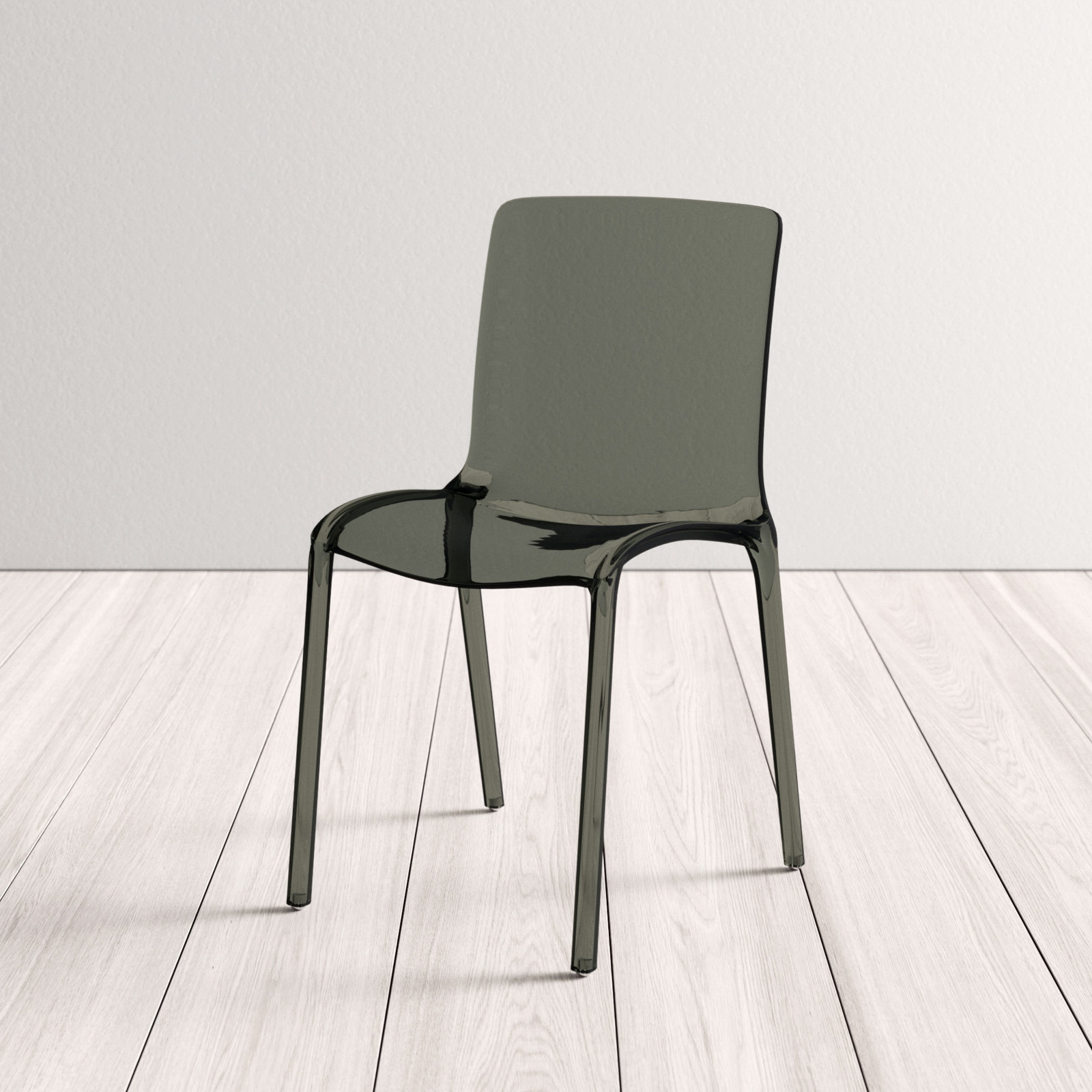 Lade Dining Chair, Transparent Black, Individual