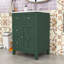 Meuble-lavabo autoportant élégant avec lavabo en céramique, porte à fermeture en douceur et tablette réglable-8018335