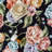Liam Modern Floral Black Area Rug-350750729