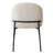 5-Piece Round Dining Table Set For 4 With Black Pedestal Table And 4 Upholstered Chairs-111570511