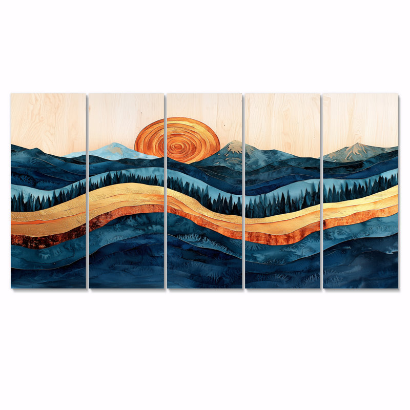 Teviston - - Décoration murale désertique - - Global Global Wall Art, H 28 po x l 60 po, 5