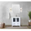 Meuble-lavabo de salle de bain 30 po X P 18,25 po D, plateau en céramique, ensemble de robinet et Miroir