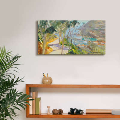  «Coastal Drive» par Allayn Stevens, art mural sur toile, 24 po x 12 po