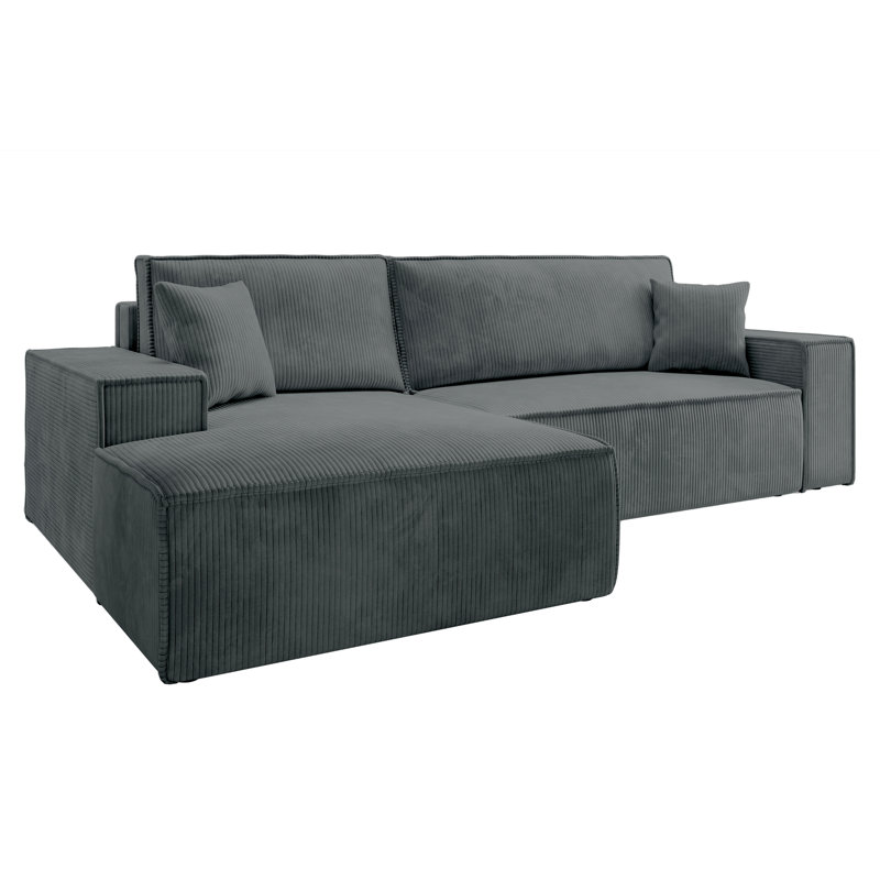 Chadman Sofa & Chaise, Left Hand Facing, Grey