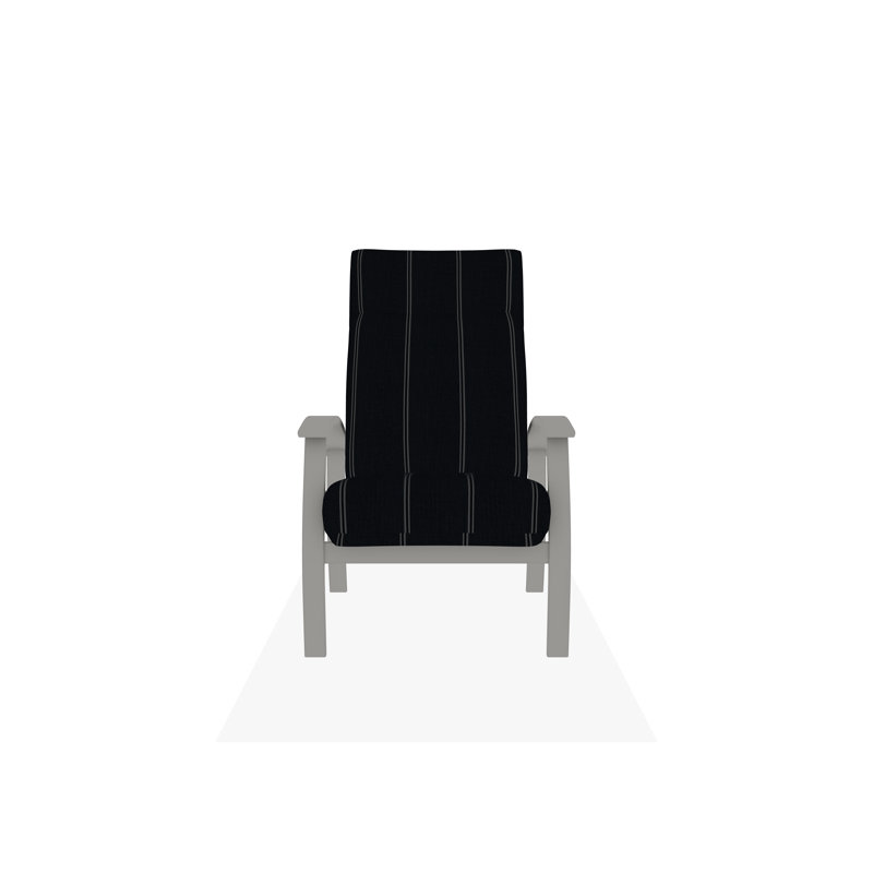 Belle Isle Outdoor Lounge Chair, Huskie, Snow