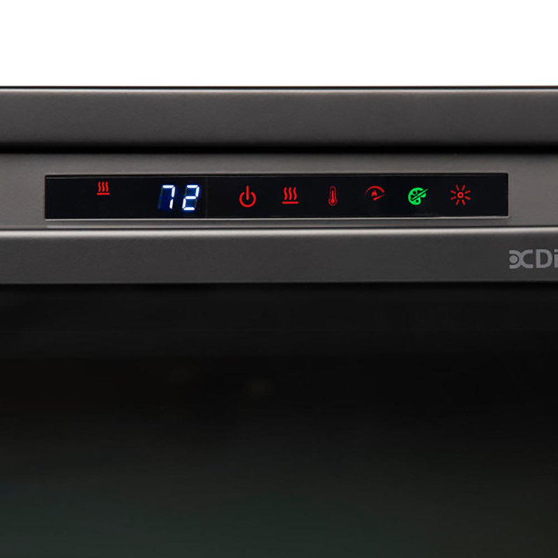 Foyer électrique encastrable Dimplex Nova Multi-Fire XHD avec bûches - 1 000 pieds carrés Chaufferette en céramique, Bûches