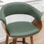 Tabourets pivotants Mid-Century rembourrés en similicuir Devlin-347477722-347477703
