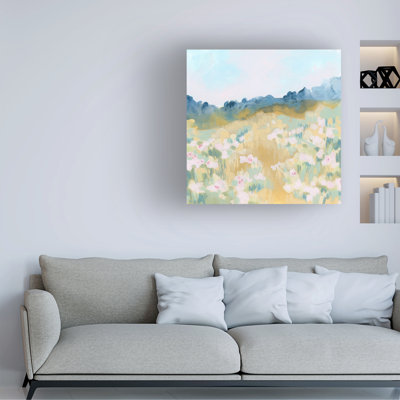 "Champ de fleurs d'ocre II" sur toile