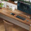 Bureau en coin en L en bois massif-124591472-124591473