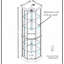 Vitrine d'angle vitrée avec vitrine d'angle lumineuse, vitrine avec éclairage (incluse), bar et armoire à vin avec tablettes réglables en verre, lumière décorative sculptée (incluse)-2041690871
