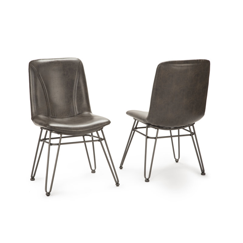 Chaise d'appoint Aneeqa en gris foncé