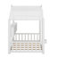 Lit sur pied pour enfant, lit Montessori pour enfants avec tablette de rangement, lit de jeu avec toit-309218278-309218279