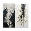 Minimalisme noir et blanc, ensemble de 2 reproductions sur toile-666911586-666911584