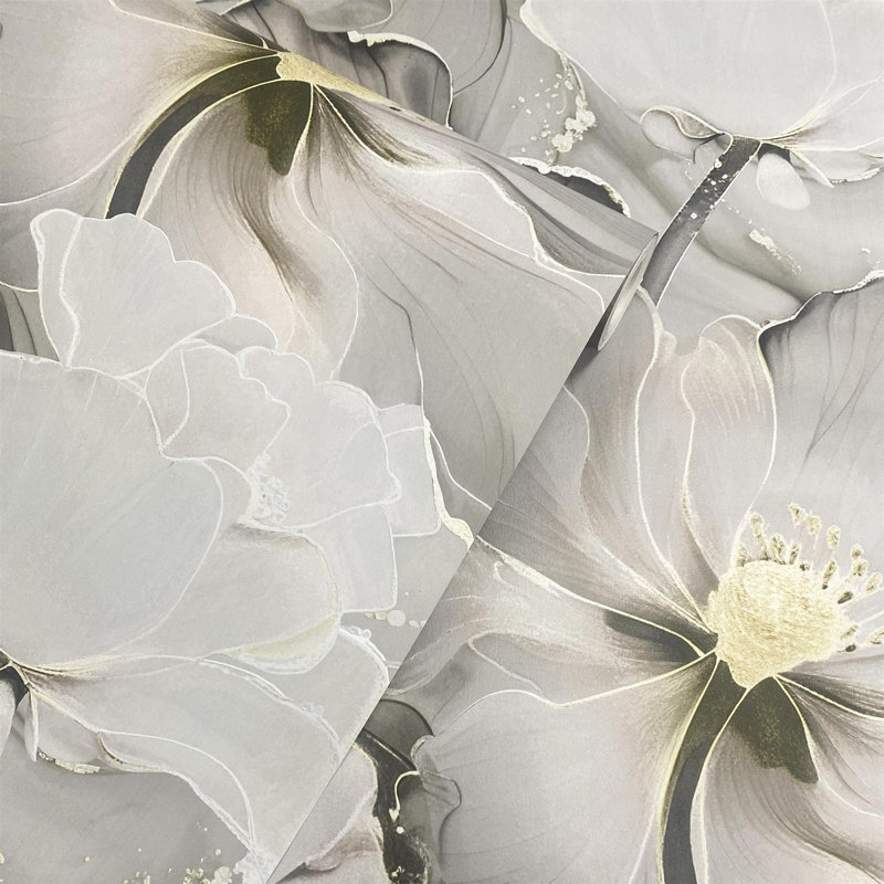 10.05m x 53cm Matte Wallpaper Roll, Grey