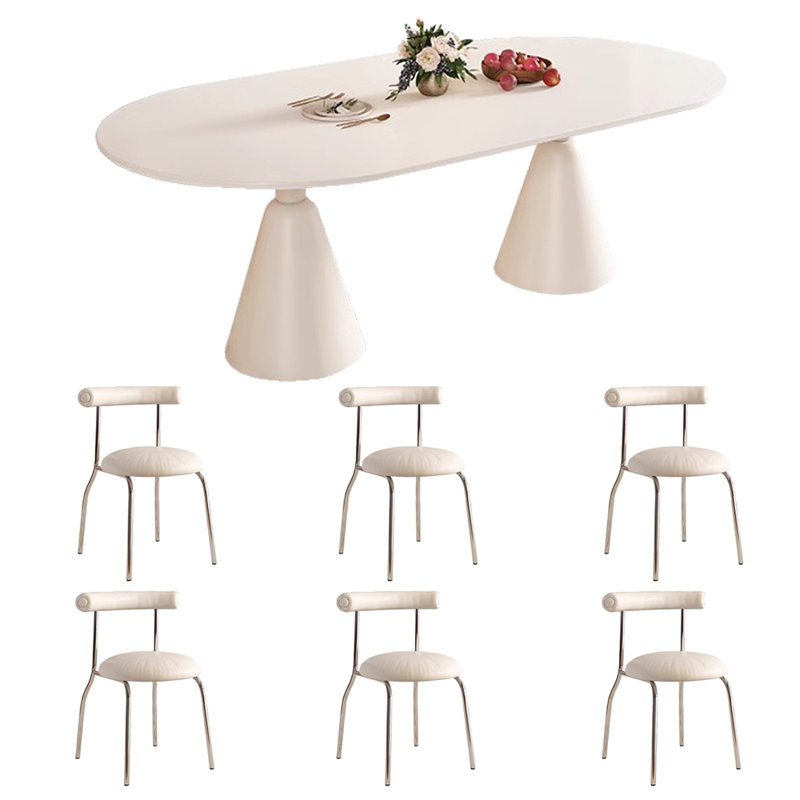 Combinaison table et chaises à vent d'huile, H 29,5 po x L 62,9 po x l 31,4 po