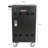 Mobile Charging Cart And Cabinet For Tablets Laptops 30-Device With Combination Lock--Black-120691109