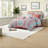 Boho Bedding Set With Soft Polyester, Coral Medallion Design For Home Decor