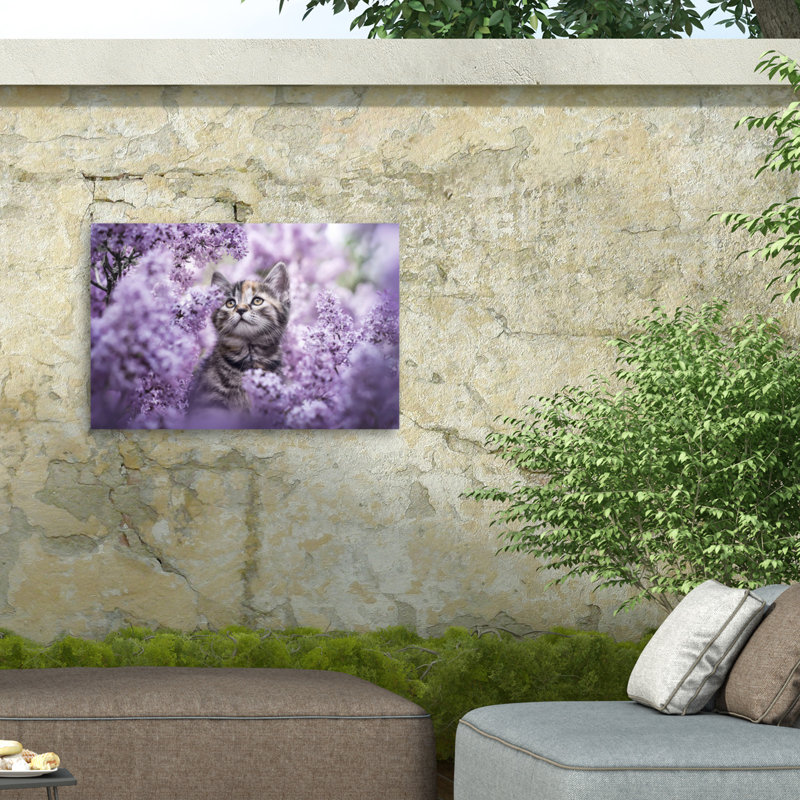 Toile d'extérieur Natalie Grosse Lilac Dreams, 12" H x 19" W