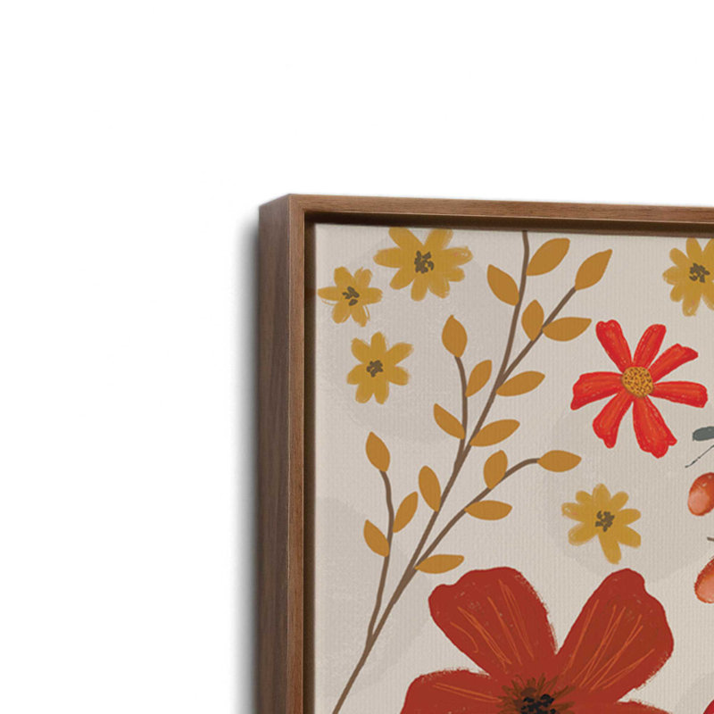 «Autumn Blessings» par Lisa Larson, reproduction d'art, 32 W x 48 H, Brown, Framed Canvas