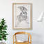 Sketch Of A Warrior by Katsushika Hokusai - Single Picture Frame Print-48239998-48239999