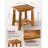Teak Storage Adirondack Side Table