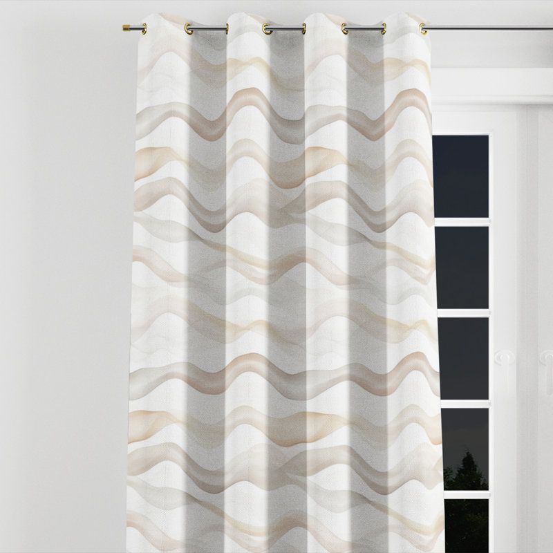 Rideaux Modern Modern, Œillets dorés, L 52 po x L 84 po