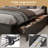 Oneita Bed Frame with 4 Storage Drawers and 2-tier Solid Wood Headboard Storage With Charging Station and LED Lights, Noise Free-1158615073-1173791688