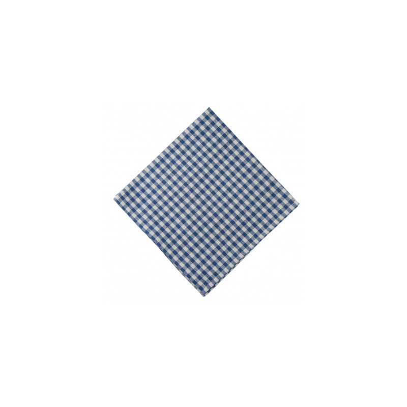 Jarratt Cotton Gingham Square Napkin, Blue