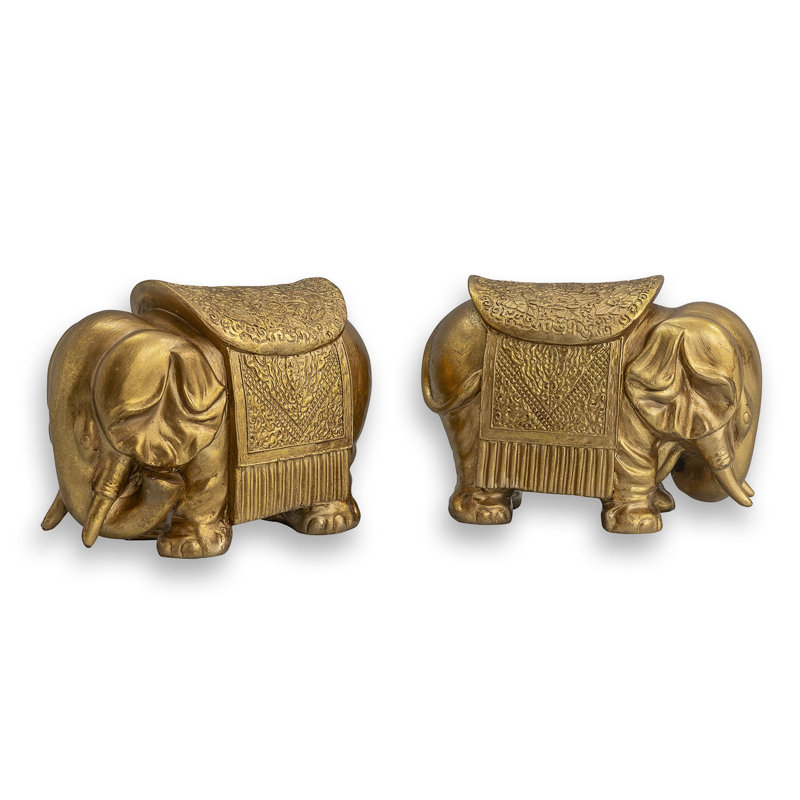 Royal Elephant Bookends