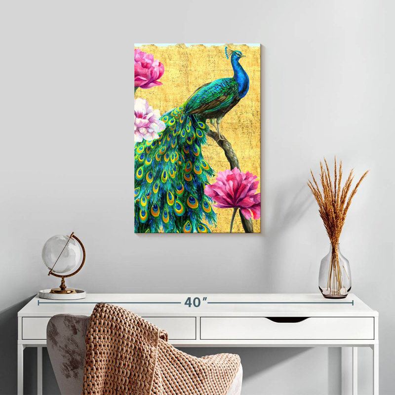 Peacock, 24" H x 16" W