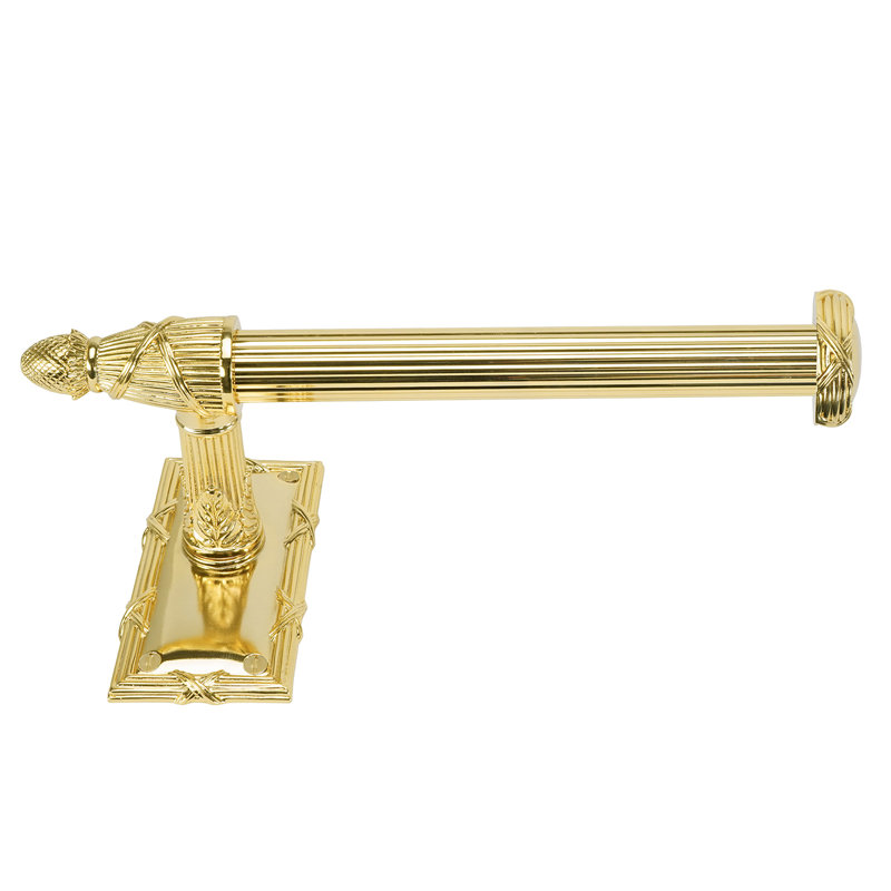 HYDE PARK TISSUE BAR; ANTIQUE NICKEL FINISH, Polished Gold