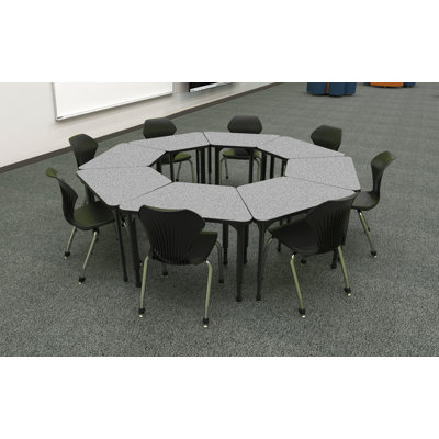 Apex Series Manufactured Wood 30'' h x 36'' w Classroom Desk & Chair Package
